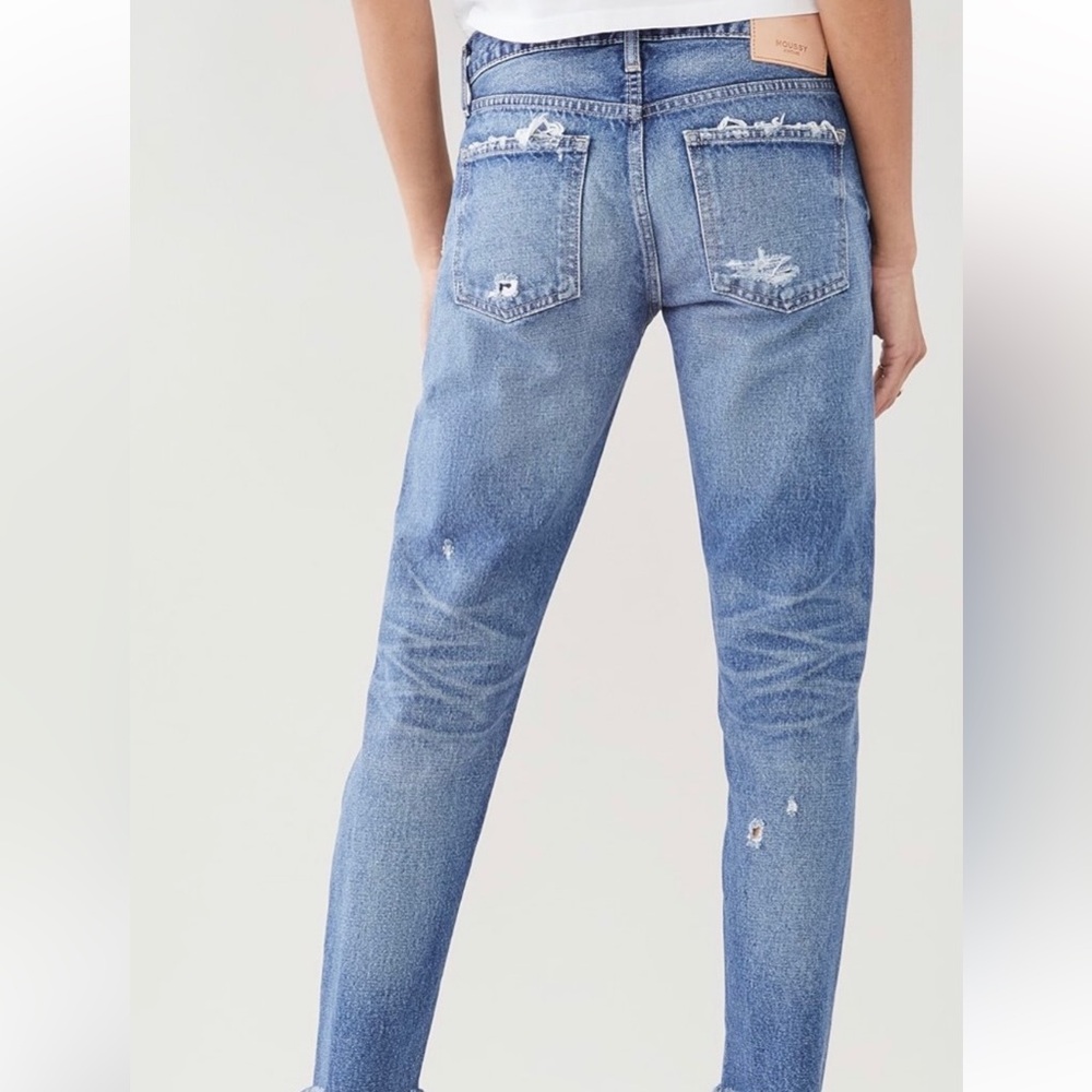 Moussy Vintage Keller Blue Straight Leg Jeans Size 26 MSRP $325 - Picture 2 of 8